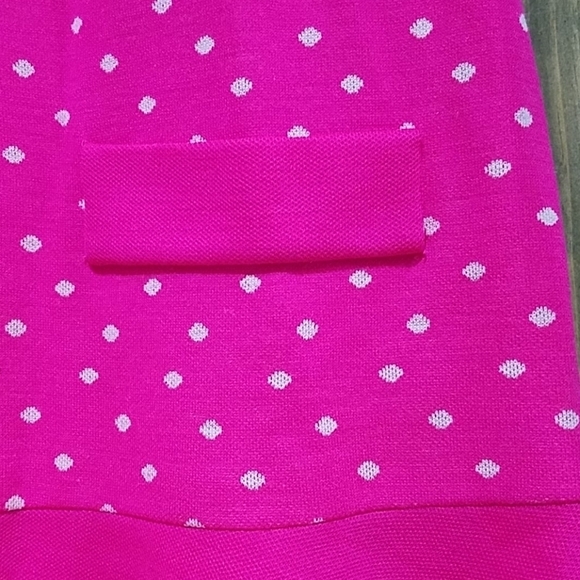 VINTAGE PINK WHITE POLK A DOT GO-GO DRESS RETRO ECLECTIC - Picture 6 of 15